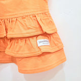 Ruffle Top Dress Orange-4