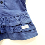 Ruffle Top Dress Bright Navy Blue-2