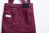 Purple Coated Denim Overall Skirt-2